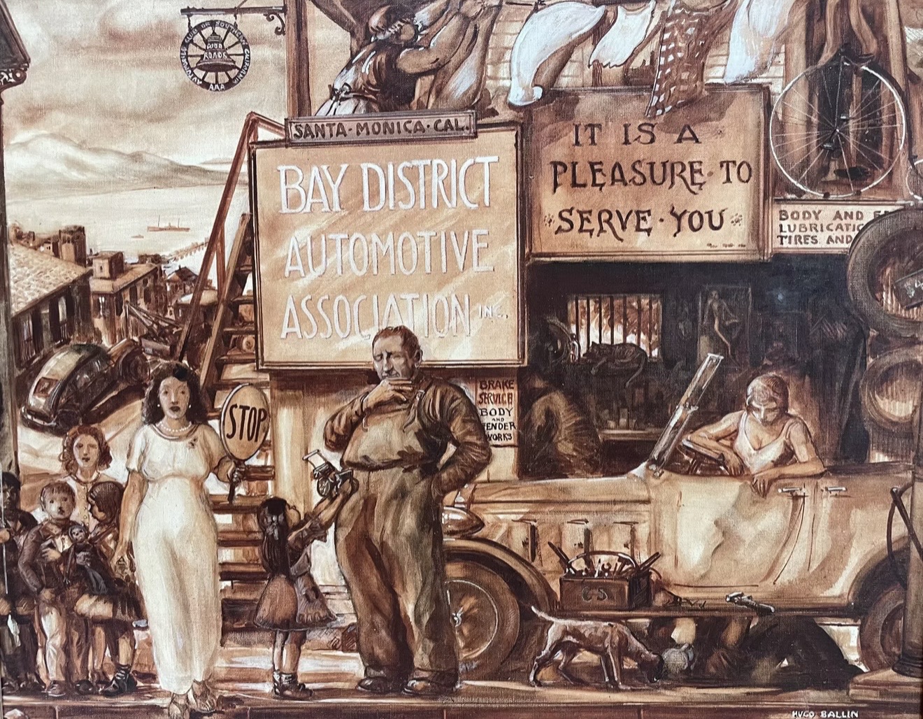 Work by Painting the American Scene